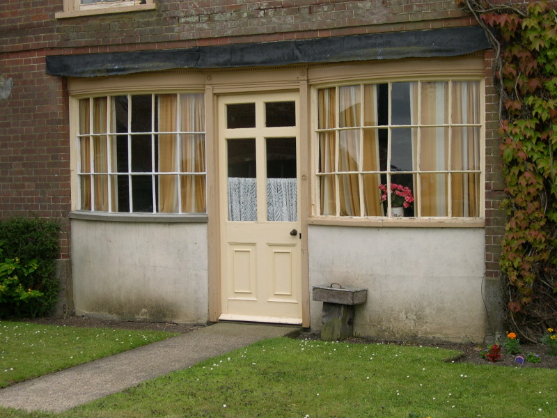 Mr. Spratt's former shop front at Maltings Farm