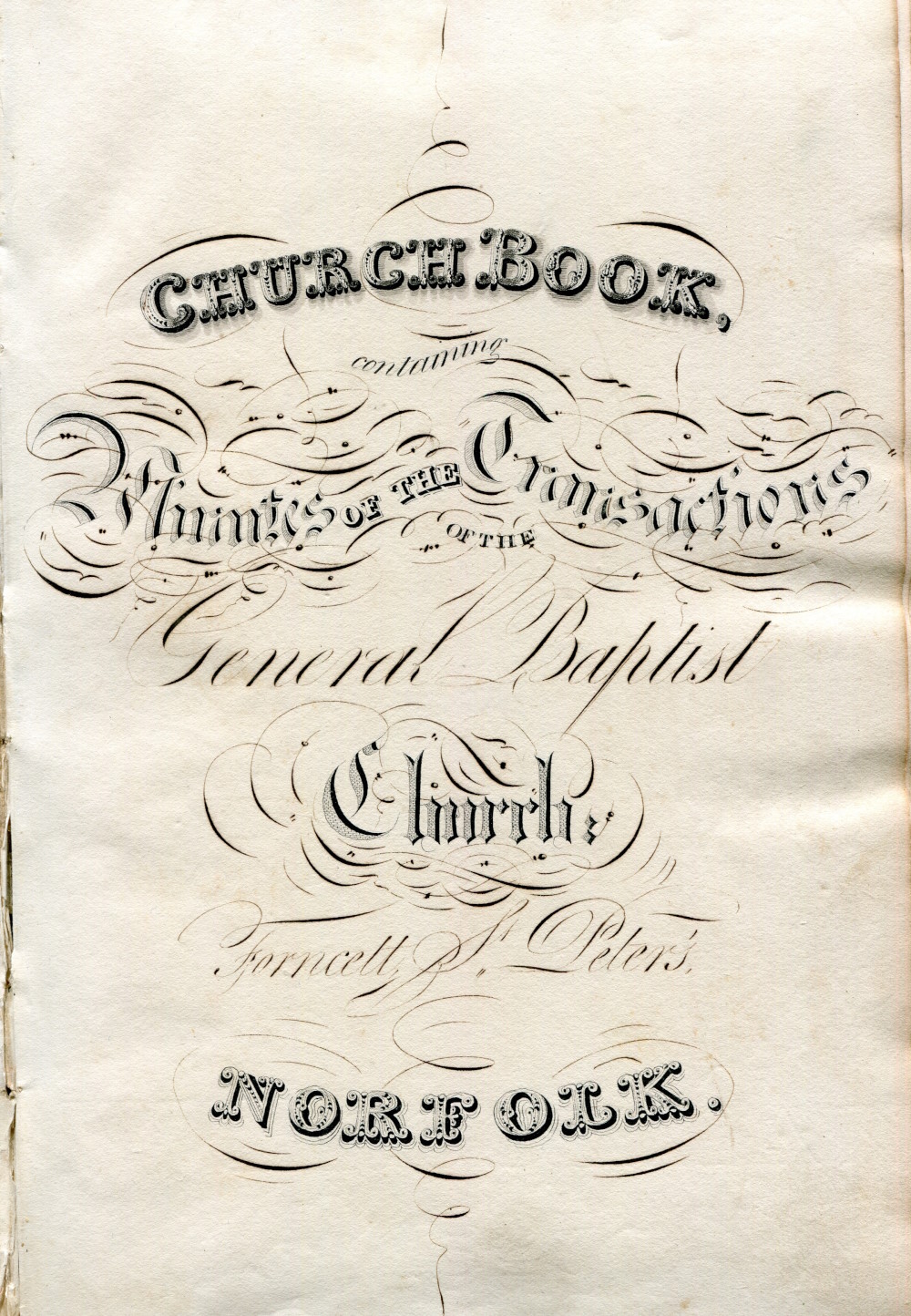 Church Book frontispiece