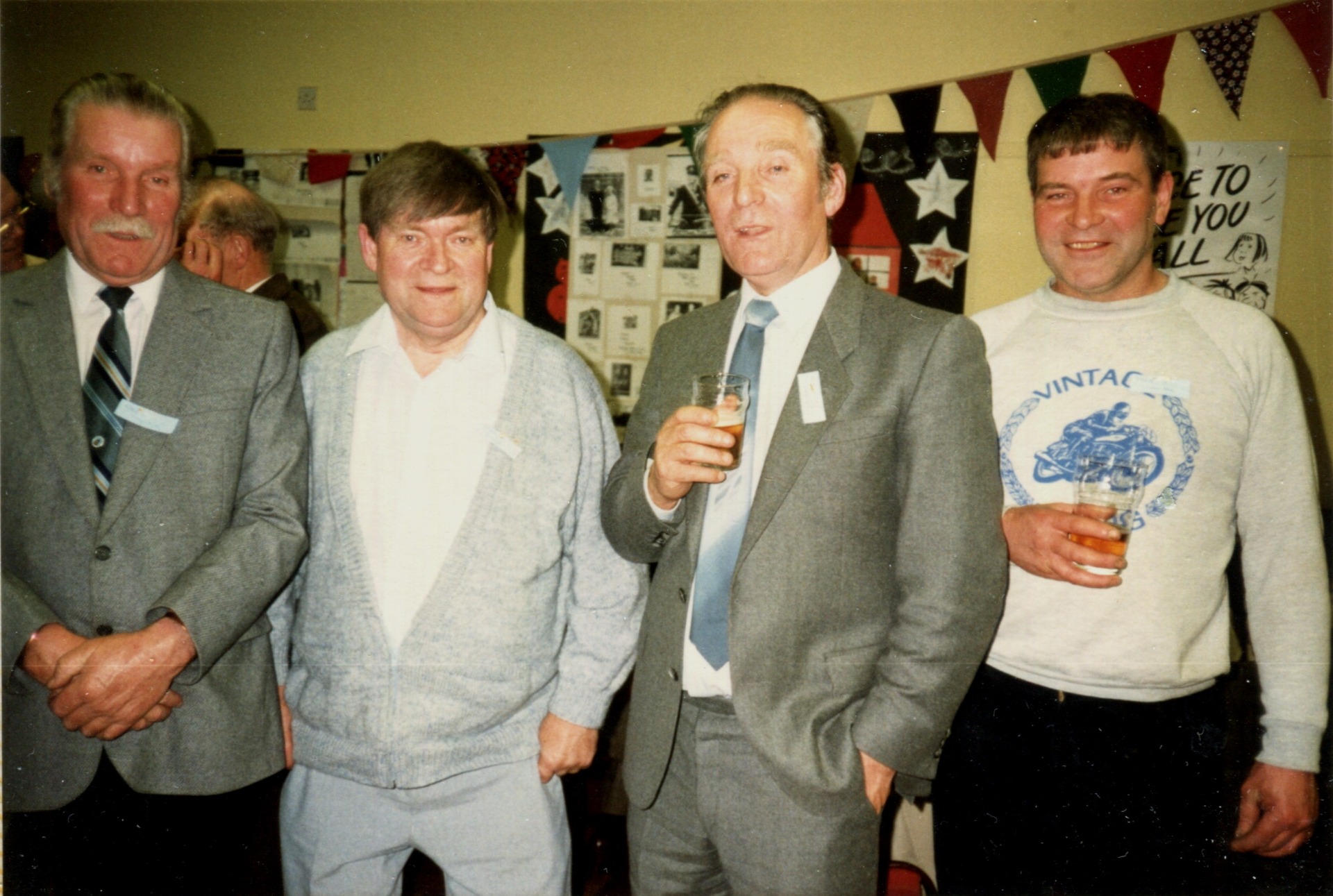 L-R, Ray, Stanley, Alan and David Womack (School Reunion 1988)
